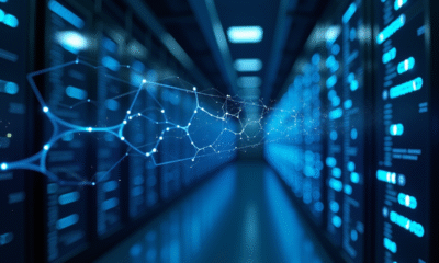 Serveurs sécurisés dans un centre de données avec chaînes blockchain