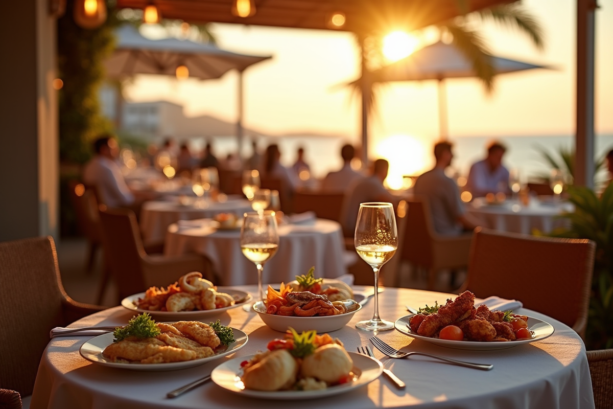 Terrasse de fruits de mer à El Puerto de Santa Maria